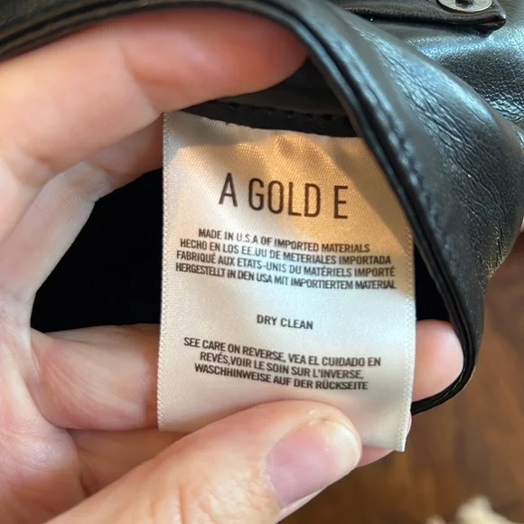 AGOLDE Recycled Leather Relaxed Boot Pant in Detox, Size 27 - Picture 7 of 9